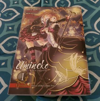 Rare Oop Umineko When They Cry Manga Volume 1 Episode 6 Dawn Of The Golden Witch