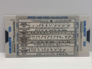 Vintage Valentine Feed And Speed Calculator Slide Rule Calculator