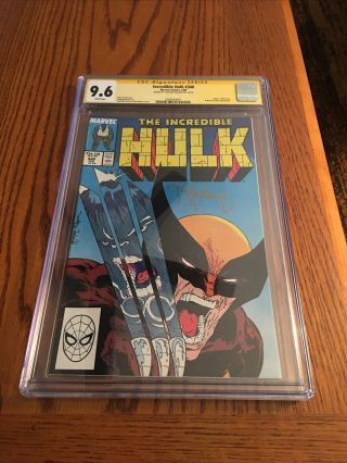 The Incredible Hulk 340 - Cgc 9.  6,  Signed By Todd Mcfarlane