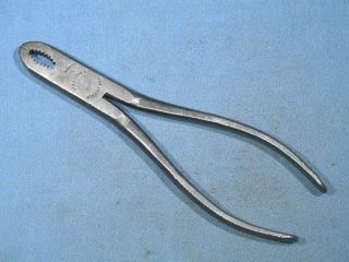 Vintage Utica 1300 - 6 Gas Burner Pliers 6 - 1/2 " Long W/knurled Grips Usa Tool