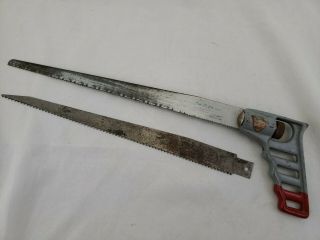 Vintage Millers Falls No.  109 Keyhole Saw & No.  525 & No.  625 Blades