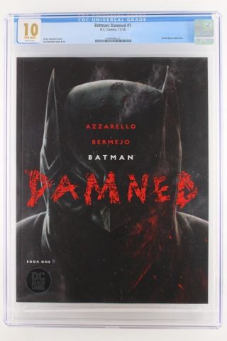 Batman: Damned 1 - - Cgc 10.  0 - Dc 2018 - 1st Dc Black Label - Highest Grade