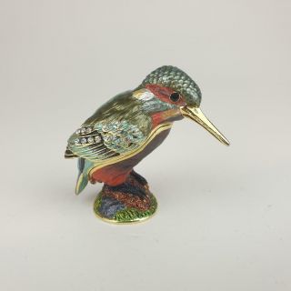 Good Arora Jewelled Kingfisher Trinket Box