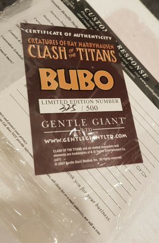 Gentle Giant Clash Of the Titans Bubo Owl - Ray Harryhausen 3