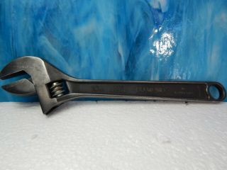 Vintage Diamond Adjustable Wrench 10 " Collectible Tool Usa Crescent