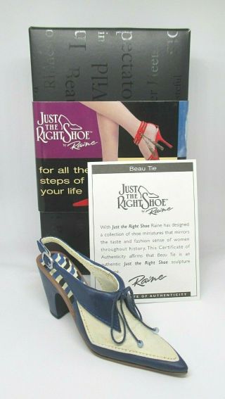 Just The Right Shoe Beau Tie 2002 By Raine Willitts Designs W/box