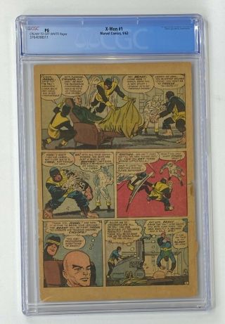 X - MEN 1 Marvel Comics 1963 Page 1 ONLY CGC PG Origin & 1st Appearance 3