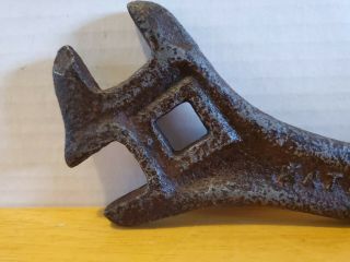 Antique Chattanooga Implement Farm Wrench Tractor Cast Iron Tool 3