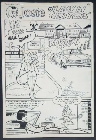 Art,  Josie 69 Complete 6 Page Story Dan Decarlo,  Lapick,  1973; Archie