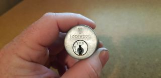 Vintage Lockwood V7 Wxr Rim Cylinder No Key - Locksport Safe Secure Security