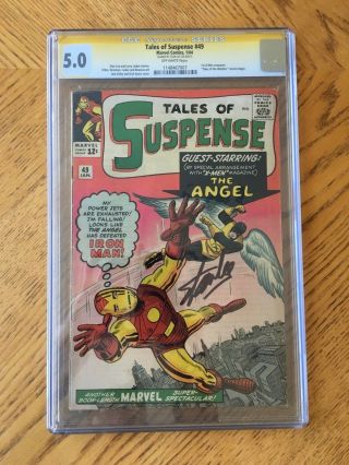 Tales Of Suspense 49 Signed By Stan Lee 1st X - Men Crossover 5.  0 Vg/fn Cgc