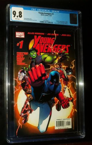 Young Avengers 1 2005 Marvel Comics Cgc 9.  8 Nm/mt White Pages