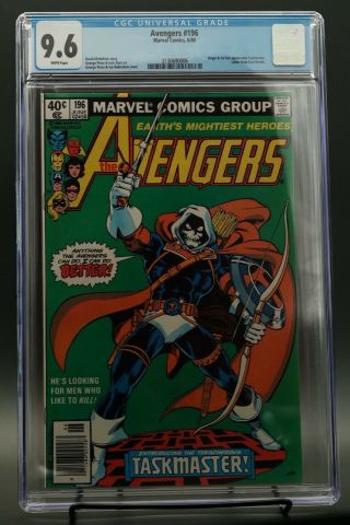 Avengers 196 Cgc 9.  6 Origin & 1st Appearance Of Taskmaster White Pages Newsstand