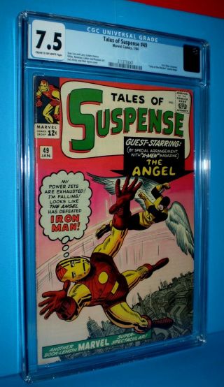 Tales Of Suspense 49 Cgc 7.  5 Blue Label Iron Man First X - Men Crossover 01/1964