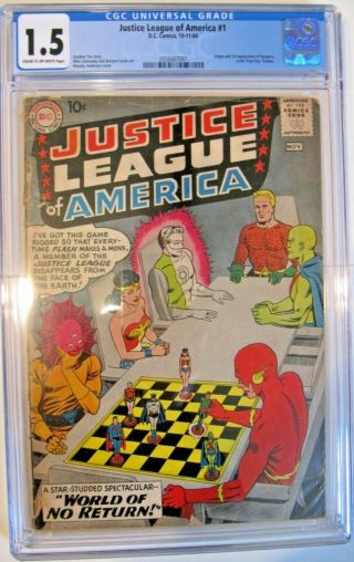 Justice League Of America 1 (1st Key Issue In Their Own Series) Cgc 1.  5: