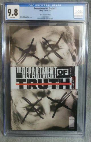 Department Of Truth 1 Cgc 9.  8 Proof Of Concept Variant James Tynion Iv