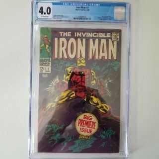 Iron Man 1 - Cgc 4.  0 - 1968 Marvel Key - Origin Of Iron Man Retold