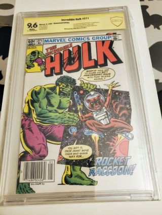 Incredible Hulk 271 Cbcs Not Cgc 9.  6 White Pages Signed Stan Lee Newsstand