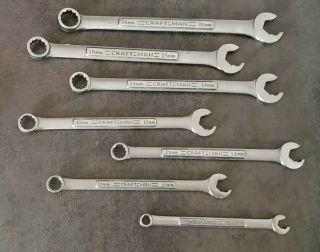 Craftsman Usa 12 Point Combination Speed Wrench Set Metric 8 - 16 Mm