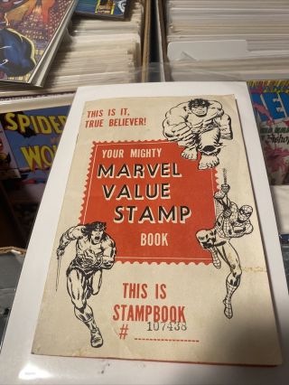Marvel Value Stamp Book - Complete W/ Bonus Galactus - Stan Lee 1974 - Spiderman - Thor