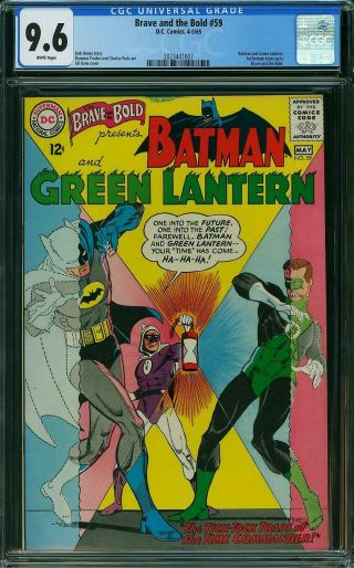 Brave And The Bold 59 Cgc 9.  6 1st Batman Team - Up Green Lantern App Wp