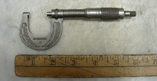 Vintage Brown & Sharpe Micrometer,  No.  13,  0 - 1 " Capacity,  No Owners Markings,  Vgc