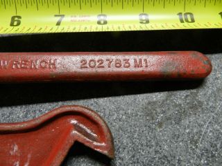 Vintage Massey Harris Wrenches - Spark Plug wrench,  555 open end modified wrench 2