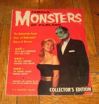 Famous Monsters Of Filmland 1 1958 Warren “ “