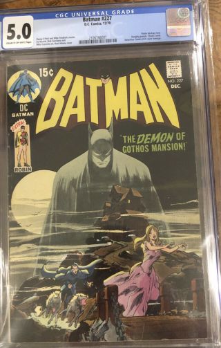 Batman 227 Cgc 5.  0 Classic Neal Adams Detective 31 Cover Swipe