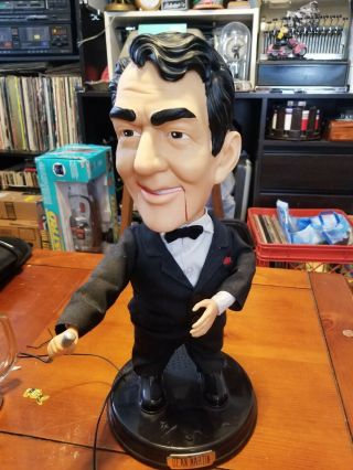 Vintage Singing Dean Martin Gemmy Collectors Edition Mouth Does Not Move.