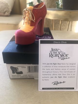 Willitts Just The Right Shoe By Raine Disco Diva 25371 Collectible Miniatures