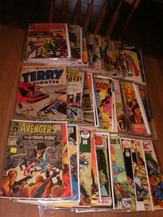 84 Comic Books Marvel Dc Golden Silver Bronze Age X - Men Spider - Man Flash Batman