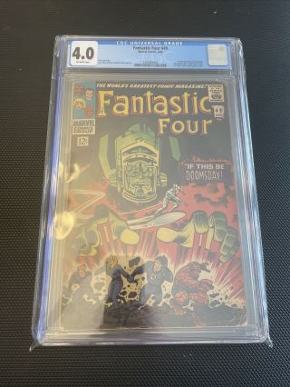 Fantastic Four 49 Silver Age Marvel Comic Book Cgc 4.  0