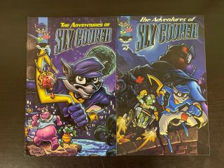 Set Of The Adventures Of Sly Cooper Issue 1 2 Gamepro Promo Comic Vgc