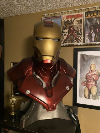 Sideshow Iron Man Mark Iii Life Size Bust Authentic Marvel