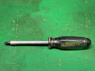 Vintage Stanley Multi Bit Magnetic Screwdriver 66 - 801 Made In The Usa With Bits