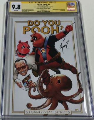 Do You Pooh 1 Stan Lee Cover Ap1 Signed & Sketched Marat Mychaels Cgc 9.  8 Ss