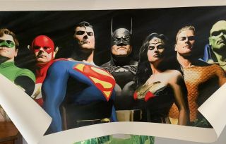 Justice League Seven Alex Ross Art Superman Batman Wonder Woman Flash