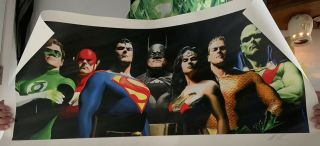 Justice League Seven Alex Ross Art Superman Batman Wonder Woman Flash 2