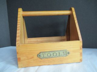 Vintage Wood Tool Box Home Improvement Teleflora