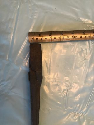 Vintage Hand Forged Blacksmith Tongs 18” Long 1” Wide Jaws Opens To 3” Good Cond 3