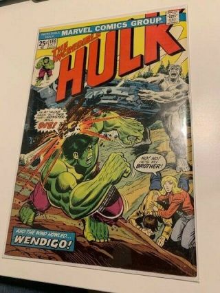 Incredible Hulk 180 - 6.  0 - Oct 1974 1st Wolverine - Marvel Value Stamp Intact