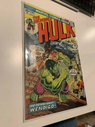 Incredible Hulk 180 - 6.  0 - Oct 1974 1st Wolverine - Marvel Value Stamp Intact 2