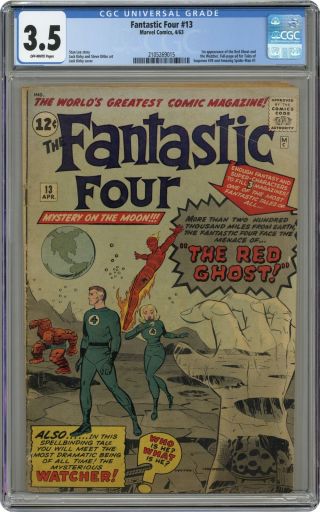 Fantastic Four 13 Cgc 3.  5 1963 2105269015