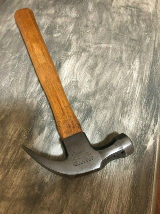 Vtg Stanley Jobmaster 101 - 1/2 16oz Head Curve Claw Carpenters Hammer Bin