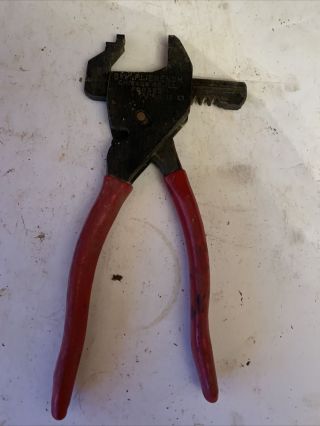 Festive Red Eifel Plierench 8 - 1/2” Adjustable Wrench Pliers Chicago