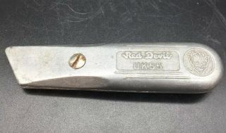 2 Vintage Red Devil Tools Uk55 Utility Knife & Rs - 23 Scraper Devil Face Union Nj