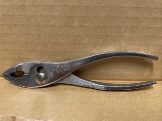 Vintage Stanley Handyman No.  1500 6 - 1/2 " Slip Joint Pliers