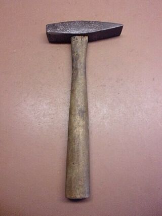 Vintage Blacksmith Cross Peen Hammer 1 Lb.  2 Oz.  Anvil Striking Rivet Tinsmith