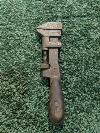 H.  D.  Smith " Perfect Handle " 6 1/2 In.  Adjust Wrench Patented 1901